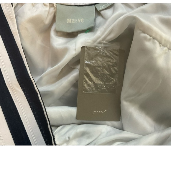 Anthropologie High Seas Skirt by Maeve Sz XS Blue and White Stripes NWT - Picture 12 of 16
